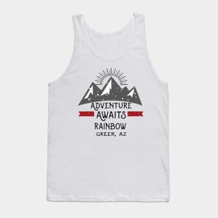 Greer Arizona Grand Canyon Adventure Awaits Rainbow Tank Top